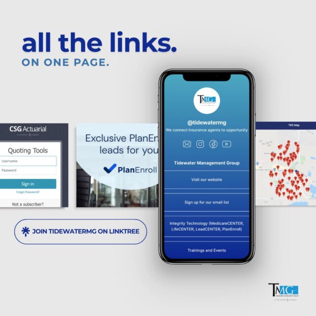 A single click. A single page. All the links you need. 

Our Linktree is your one-stop resource for everything we offer. Visit our website, join our email list, access technology, register for trainings, and so much more - all in one convenient place. 

Join our Linktree today! 🔗🌳 https://linktr.ee/tidewatermg?utm_source=linktree_profile_share&ltsid=d245c755-de5f-43ab-9448-66962d1097e5